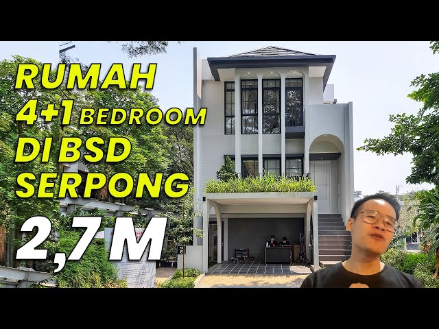 RUMAH 5 KAMAR TIDUR DI BSD SERPONG HANYA 2,7 M SAJA! SEBELUM KEABISAN