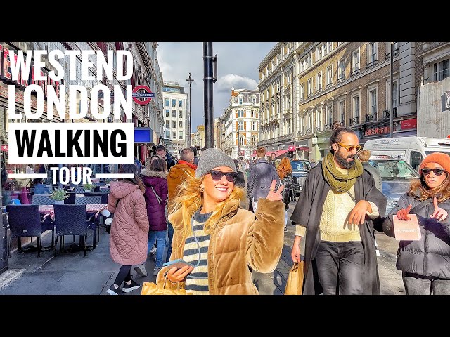 LONDON WALK | WESTEND LONDON WALKING TOUR - MID TERM SHOPPING RUSH HOUR IN CENTRAL LONDON 4K HDR