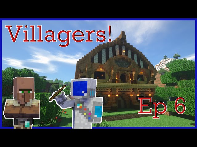 AutoCraft: Villager Trading Hall (Minecraft 1.17 Survival Multiplayer Ep 6)