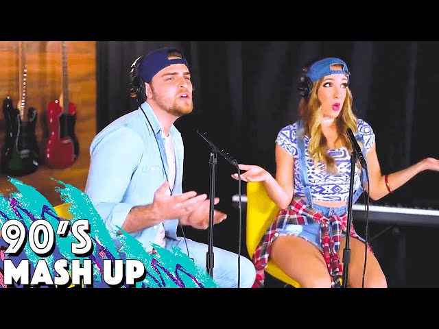 90s Music Hits Sing Off - 36 Songs Remix Mashup Medley ft. Margeaux Jordan & Ricky Manning