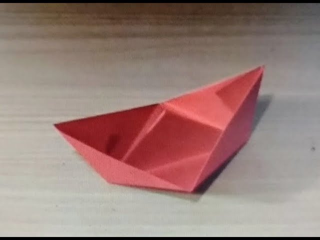 Origami - How to fold a Boat