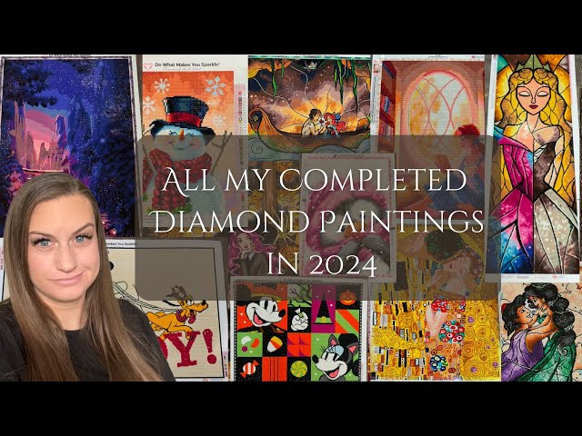 All of my Completed Diamond Paintings in 2024! 🎉