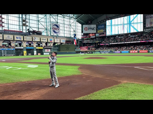 National Anthem at Minute Maid park for the Houston Astros