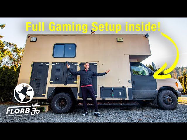 You'll be Impressed with this Van Life Interior | Full PC Gaming Setup