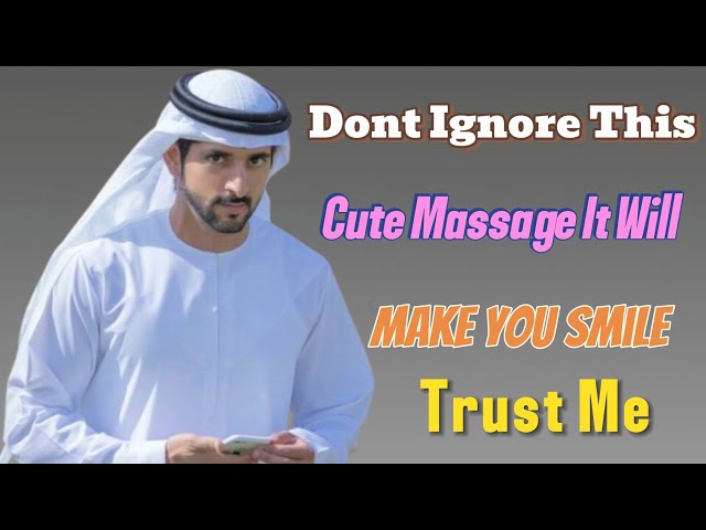 Don’t Ignore This Cute Massage It Will Make | Sheikh Hamdan | Fazza Prince of Dubai |FazzaPoems2025