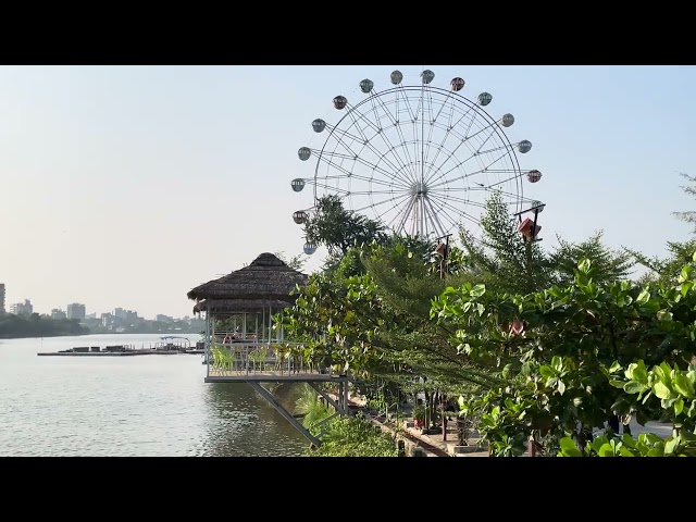 Beautiful Park and Waterfront Nature View |  Royalty Free Stock Video Footage - No Copyright | 4K