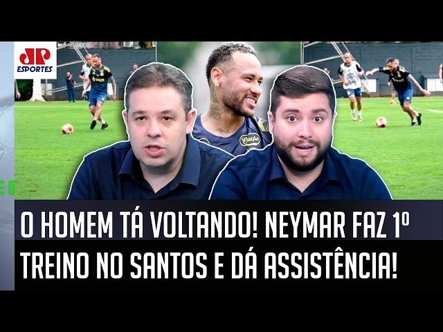 "TEM VÍDEO! DEU PRA VER que o Neymar no treino do Santos já..." OLHA esse DEBATE antes da ESTREIA!