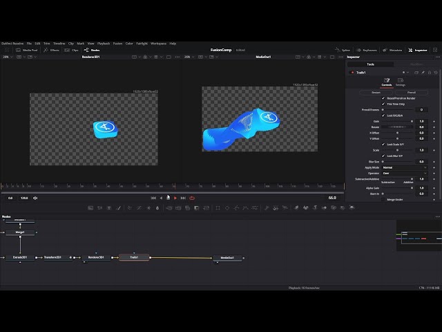 DaVinci Resolve Fusion image to 3d icon & Animate trails Tutorial