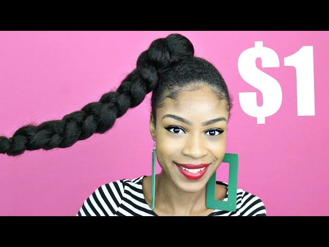 Jumbo Braid Ponytail with Kanekalon Hair► Natural Hair Protective Styles