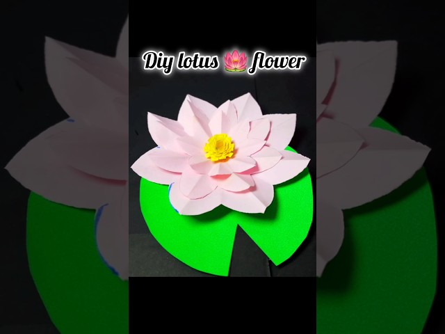 Diy lotus flower craft 🪷/ Saraswati puja decoration/ lotus flower making #shorts #shortsfeed #diy