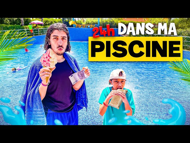 24H DANS MA NOUVELLE PISCINE GÉANTE ! 🔥 ( Avec des abonnés)