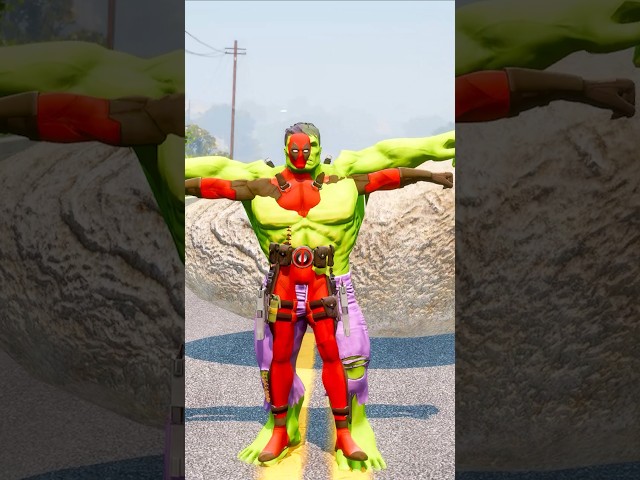 Hulk and Deadpool in Danger! Deadpool-Hulk Strikes Back Against Fallen Venom 🤩 #shorts