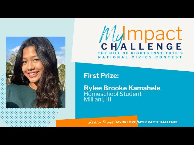 MyImpact Challenge 2023 First Prize Winner Project Video - Rylee Brooke Kamahele