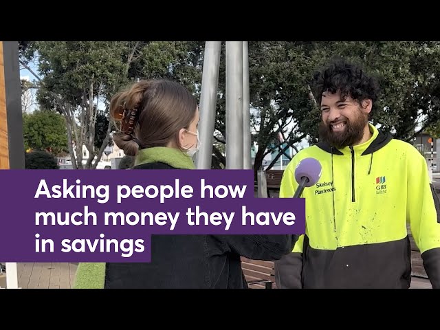 Asking people how much money they have in savings