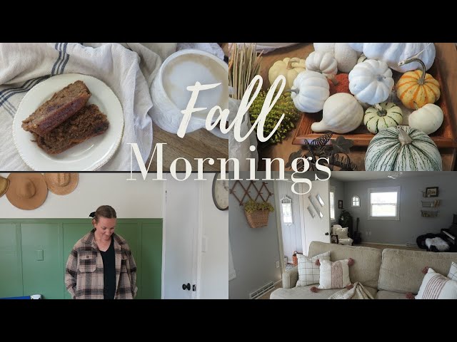 FALL MORNINGS | Mornings as a SAHM, homemaker and homeschooler | Restocking, Fall fashion & routine