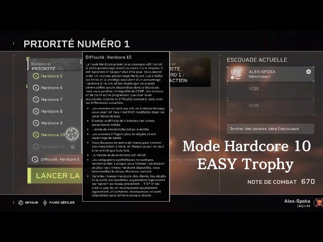 Aliens: Fireteam Elite - Mode Hardcore 10 - EASY Trophy 🏆