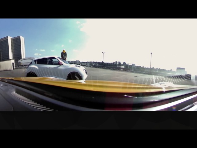 On board footage from Nissan Juke With 360-degree, 4K built-in camera