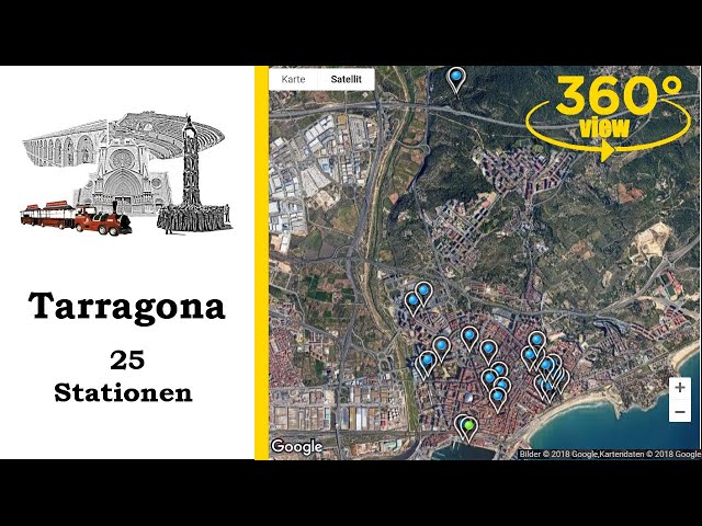 Tarragona [Catalonia], 360° Video Virtual Tour, City Tour, Sightseeing