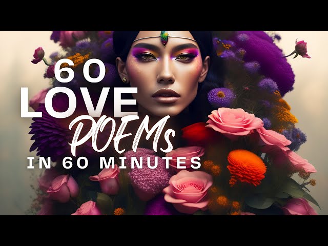 60 Bedtime Love Poems ❤🌙 in 60 Minutes  | Sensual Female Voice 💋