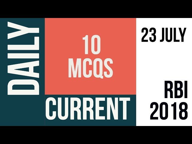 RBI Grade B | Daily MCQs | 23rd July 2018