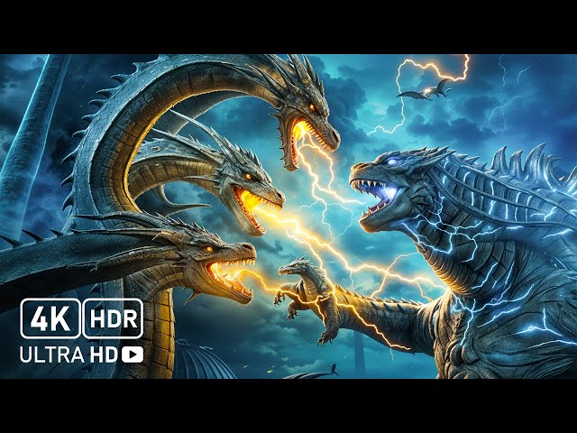 Godzilla vs. King Ghidorah: Epic Showdowns | 4K HDR | 2019’s Monster Hit Full Movie Action Scenes