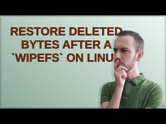 Unix: Restore deleted bytes after a wipefs on Linux