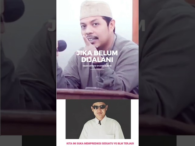 Kita Suka Memprediksi Yang Belum Terjadi Itu Yang Membuat Stres #syukrialbani #ustadzsyukrialbani