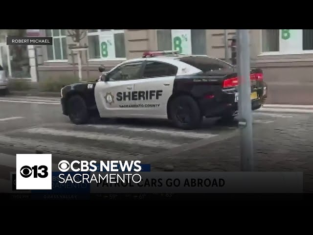 Why was a Sacramento sheriff's office vehicle in Europe?