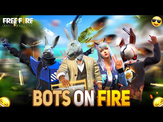 BOTS ON FIRE 🔥|| SR OP Freefire Funny Video @SRMINT482