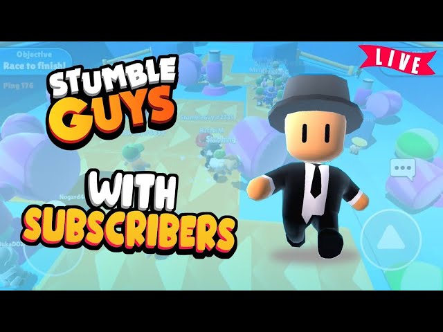 My first live playing stumble guys