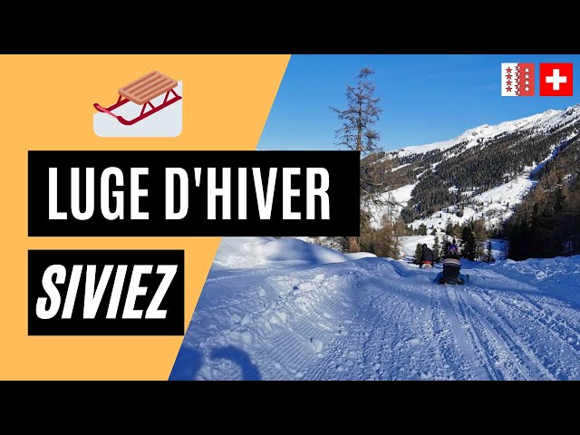 🇨🇭🛷 [SIVIEZ WINTER SLEDGING TRACK] NENDAZ VALAIS SWITZERLAND