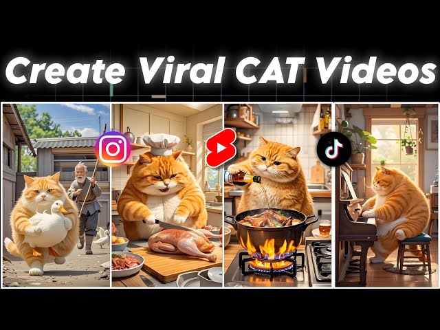 How to Create Cute Cat AI Videos & Go Viral on TikTok, YouTube & Instagram Reels