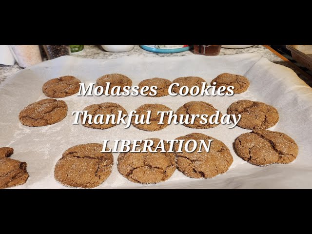 Molasses Cookies #thankfulthursday2025 #whatgrandmacooked #cookies