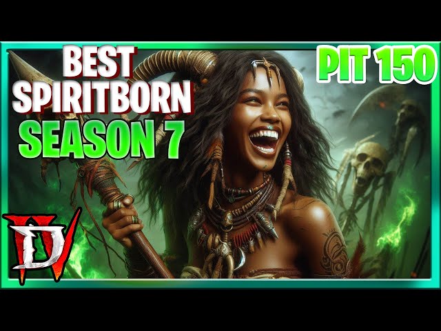 Diablo 4 Season 7 Best Spiritborn Build Pit 150 2 MINS!  (UPDATE NERFED disabled till next week)