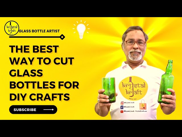 DIY Glass Bottle Cutting 😱 How to Cut a Glass Bottle at Home #diy #artandcraft #glassart