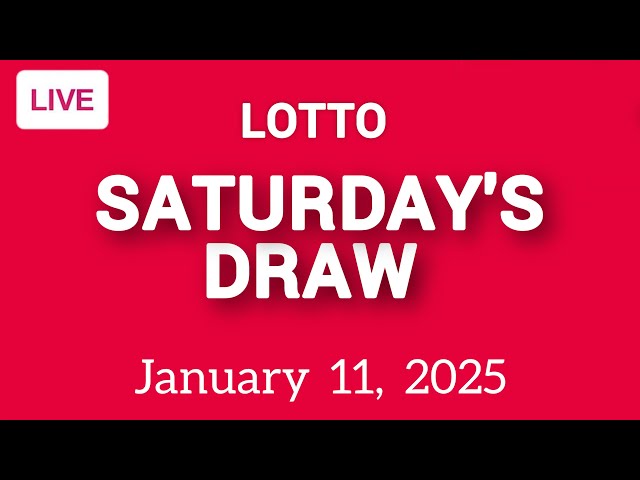 The National Lottery Lotto Draw Live Results from Saturday 11 January 2025 | lotto live