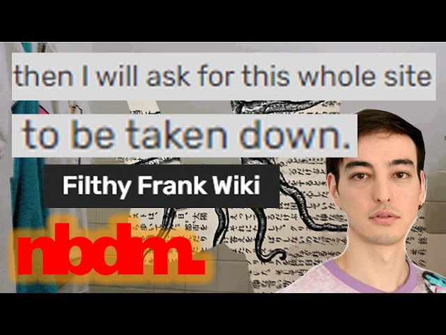 The time Joji tried to delete the Filthy Frank Wiki