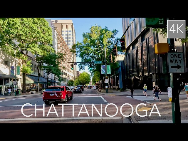 Chattanooga Tennessee City Drive 4K - Driving the Scenic City / Chatt Tour