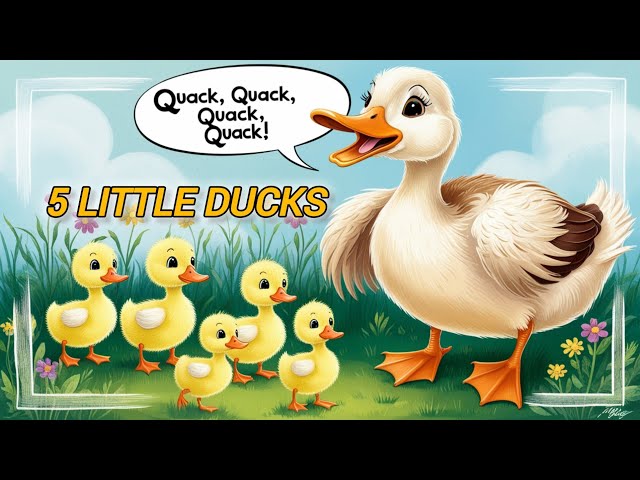 Five Little Ducks | Nursery Rhymes | Learning for kids