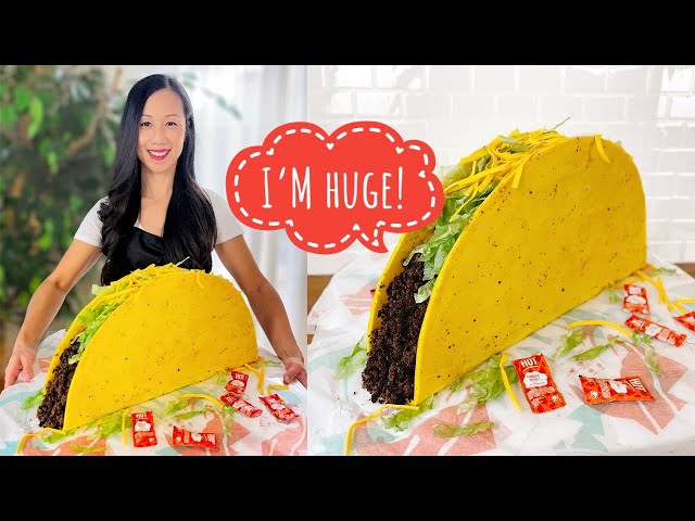 How to make a Giant Taco Cake! | Step-by-Step Tutorial | Cocobelly Cakes