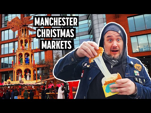 Americans Visit the UK’s LARGEST Christmas Market (Manchester Christmas Markets)