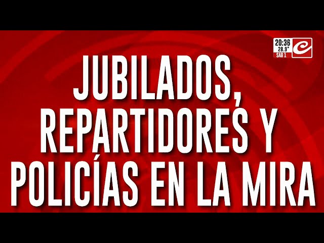 Jubilados, repartidores y policías en la mira: roban, te matan y lo festejan en las redes