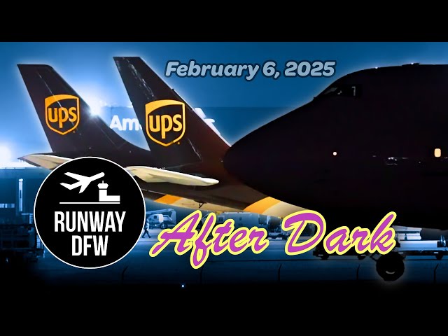 🌟 LIVE @ NIGHT🌟 Plane spotting at DFW Airport with Runway DFW - 2/6/2025