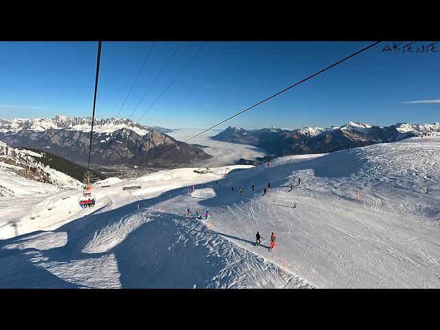 Switzerland 4K - Trip to Mt. Pizol | Gondola view & Pizol Panorama Mountain Trail | Heidiland 4K HDR