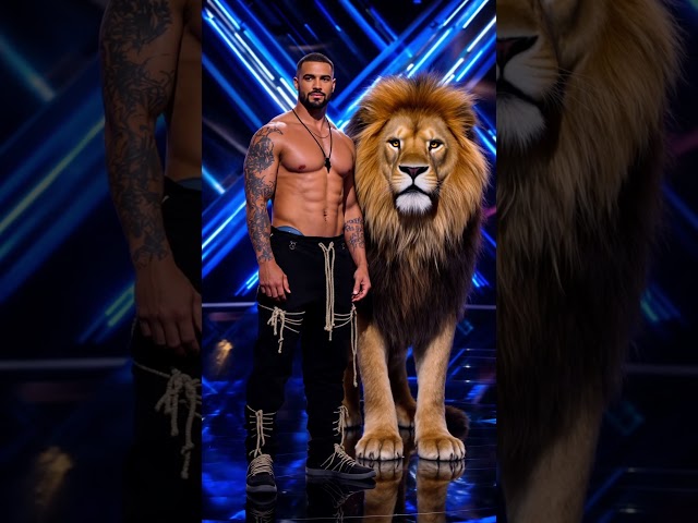 Lion on AGT 🤯🔥 #americasgottalent #gottalent #agt #bgt #hybrid #fusion #transformation  #ai #morph