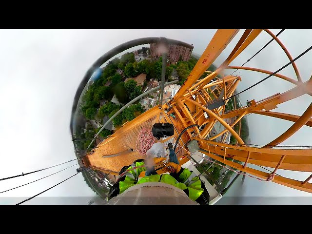 TheatreSquared Construction – Boom Crane Climb 360 4K