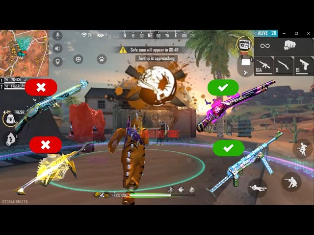 FreeFire : What is the best weapon ?🤔ما هو افضل سلاح في لعبة فري فاير؟