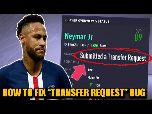 HOW TO FIX "SUBMITTED A TRANSFER REQUEST" BUG in CAREER MODE - FIFA 21