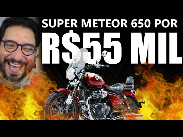 Royal Enfield Super Meteor 650 sendo vendida por R$55 MIL