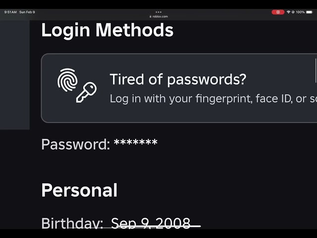 Can someone help me with my Roblox password???